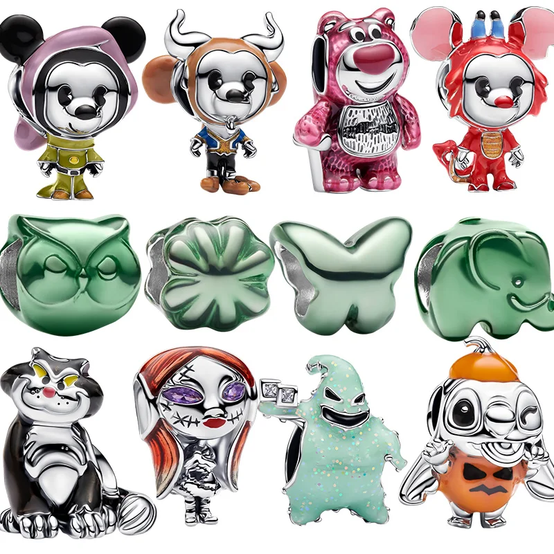 2026 Latest 925 Silver Love Lock Car Cute Doll Mini Beads, Suitable for DIY Personalized Handmade Bracelets.