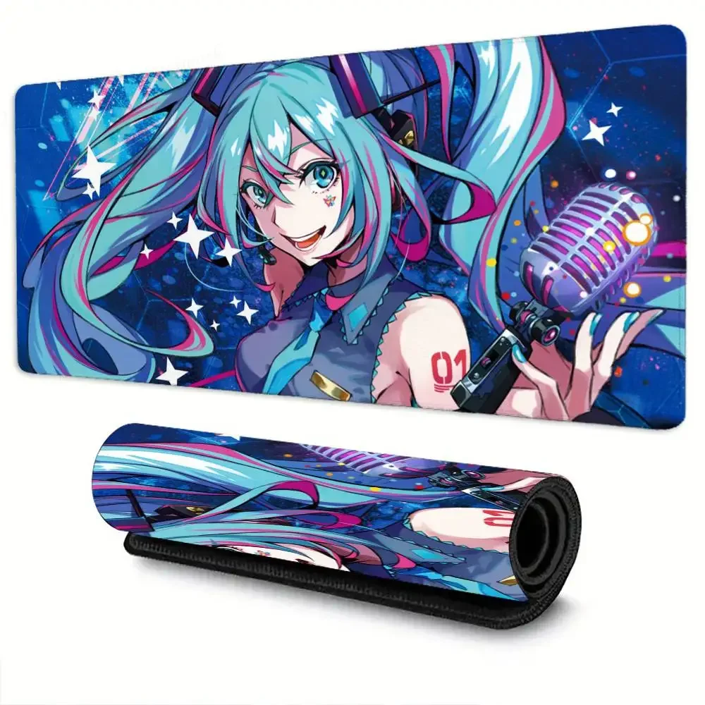 

VOCALOID Virtual Singer Miku Mousepad Non-slip Suitable For Office Computers Laptops E-sports Game Desk Mats XXL Keyboard