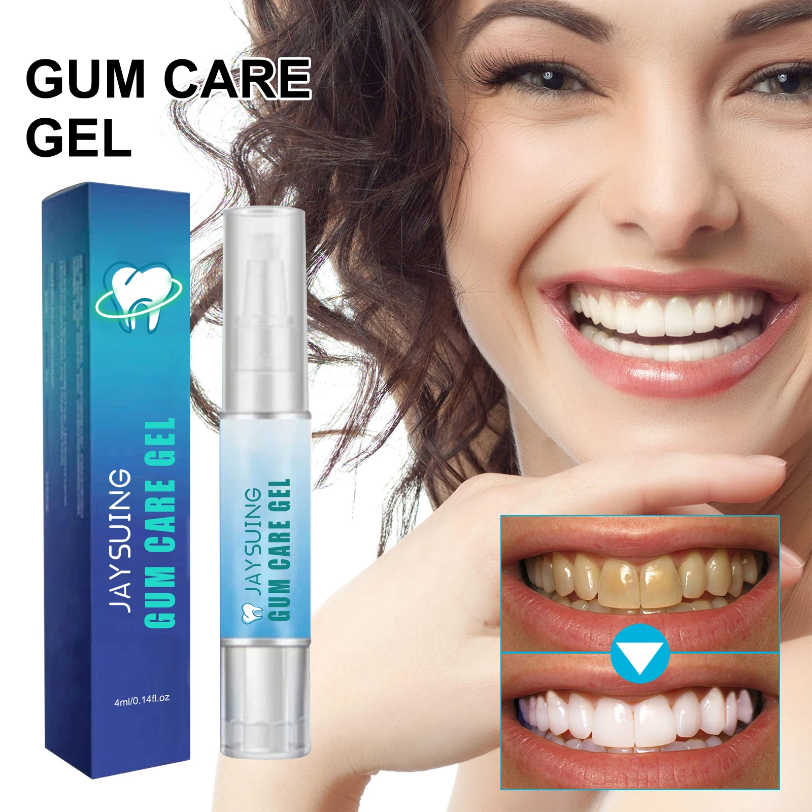 Lápiz Líquido Reparador de Encías, Limpiador de Dientes, Eliminador de Manchas, Suero Dental, Cuidado Bucal con Ácido Hialurónico, Blanqueador, Saludable para las Encías