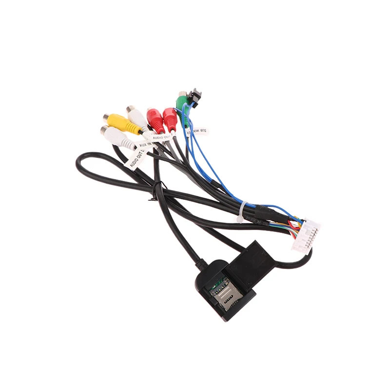 New Car Stereo Radio Cable 20 Pin Plug  Output AUX Wire Harness Wiring Connector With Fan Header For ZHANGXUN Android