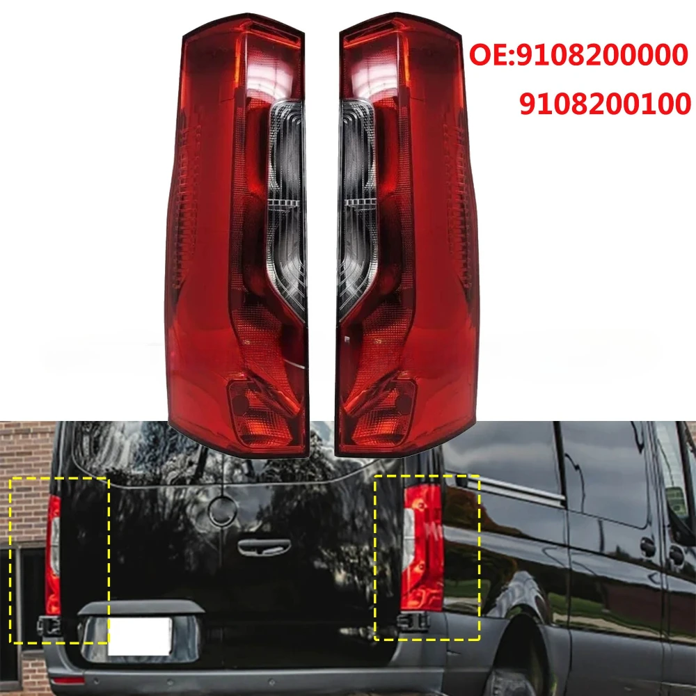 LED Tail Light For Mercedes-Benz Sprinter 1500 2500 2018-2021 Rear Lamp Stop Brake Fog Light Turn Signal Light 9108205300