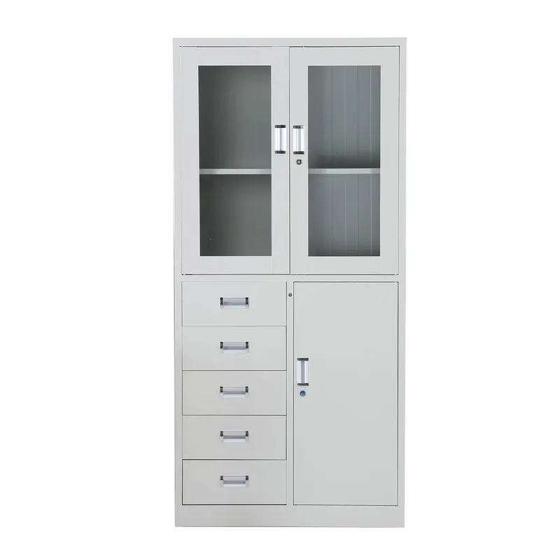 Steel Office Filing Cabinet, Metal Drawer Storage Cabinet for Financial Vouchers and Documents