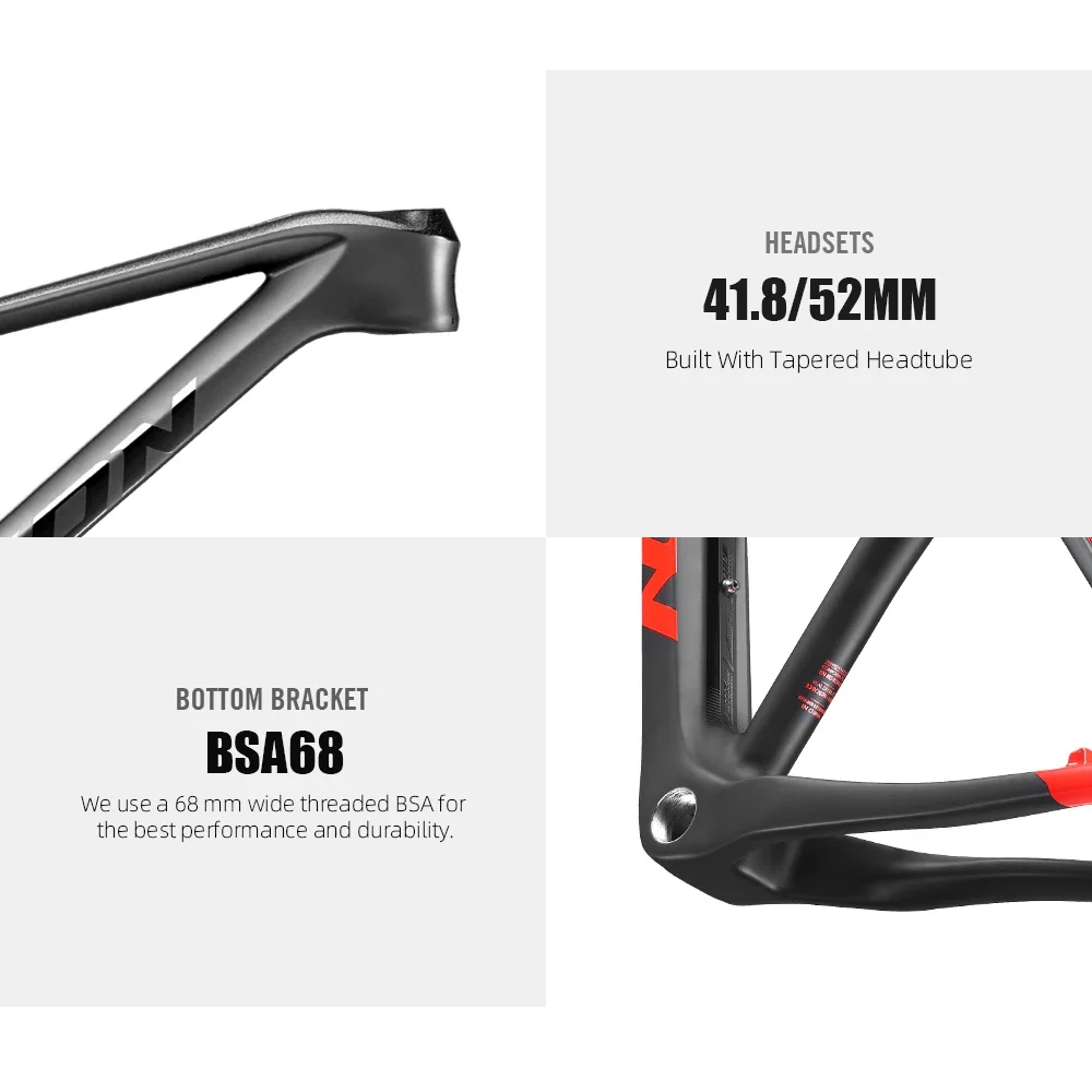 ليكسون كامل الكربون الجبلية الإطار 29er Bicicletas دراجة جبلية Hardtail T1000 29 142*12 أو 148*12 مللي متر دفعة الدراجات إطارات الدراجة #1