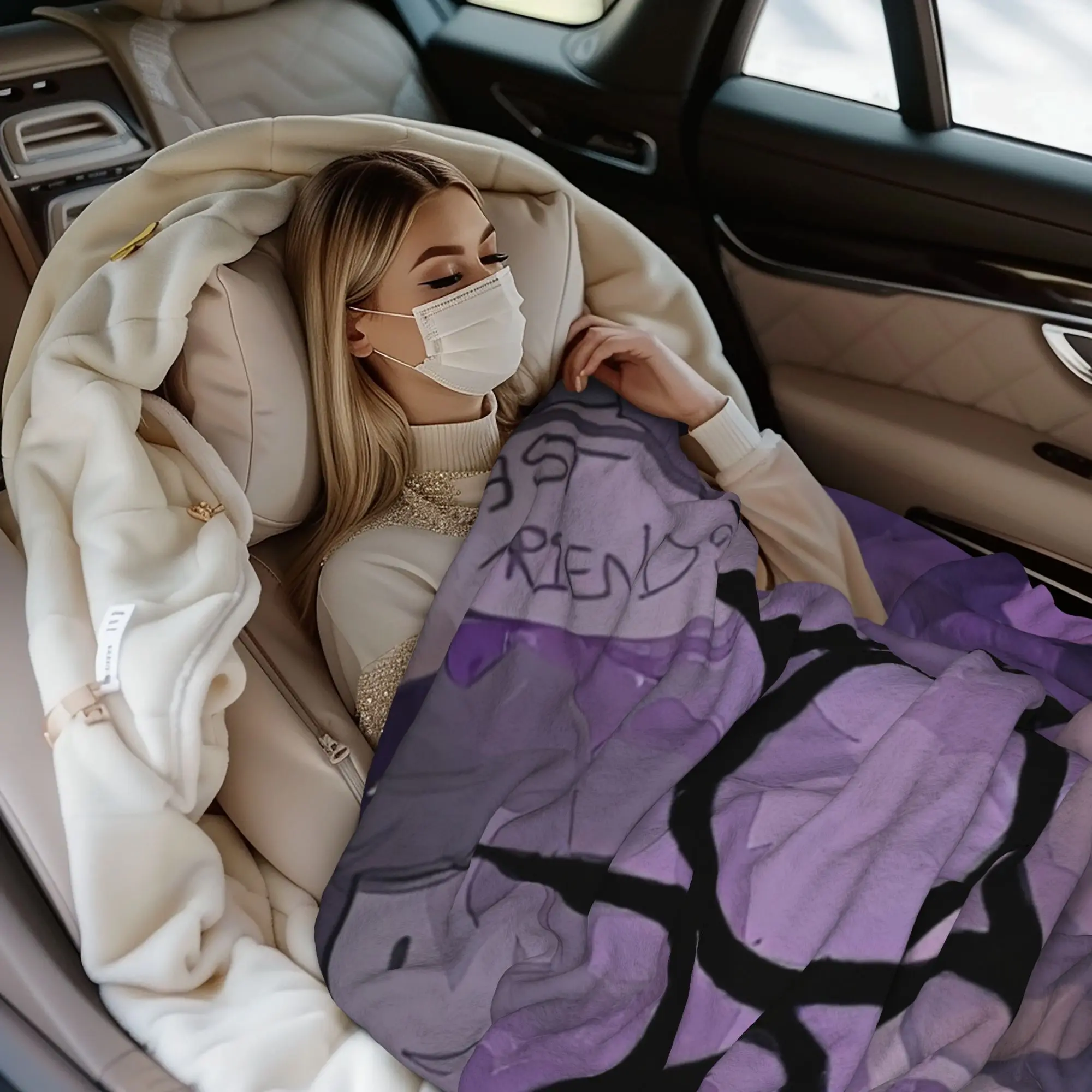 Azuretime أنيمي غامض بطانية Azure لمرةين فورسكين مضحك رمي البطانيات للمنزل 200x150 سنتيمتر لحاف #3