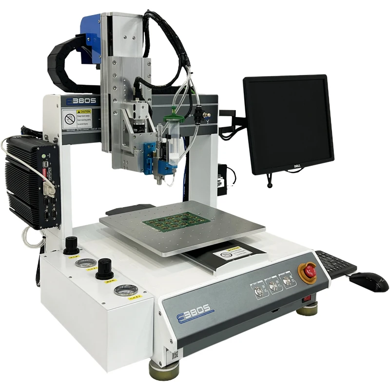 3 Axis Desktop Ccd Visual Pneumatic Pcb Led Lcd Car Speaker Epoxy Resin Cnc Automatic Glue Dispenser Dispensing Machine Robot