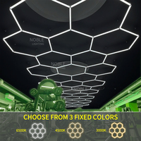Barbershop Hair Salon Led Ceiling Light Hexagon Garage Light 220V Honeycomb Led Tube Lighting For Car Detailing Workshop