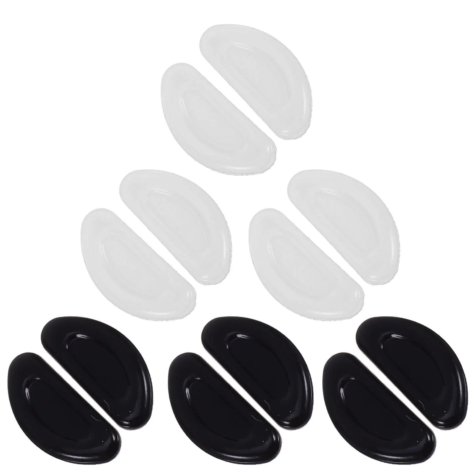 

6Pairs Glasses Nose Pads Silicone Anti-Slip Flexible Nose Cushion Replacement Pads for Eyeglass Frames Glasses Supplies