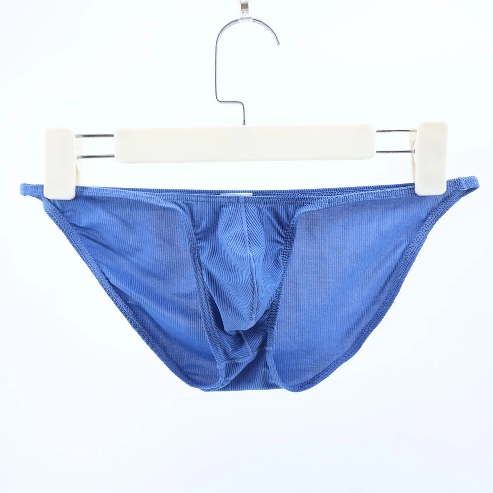 Men Fashion Casual Comfortable Ribbing High Fork Underwear Briefs U Convex Pouch Stretch Panties Bikini Underpants