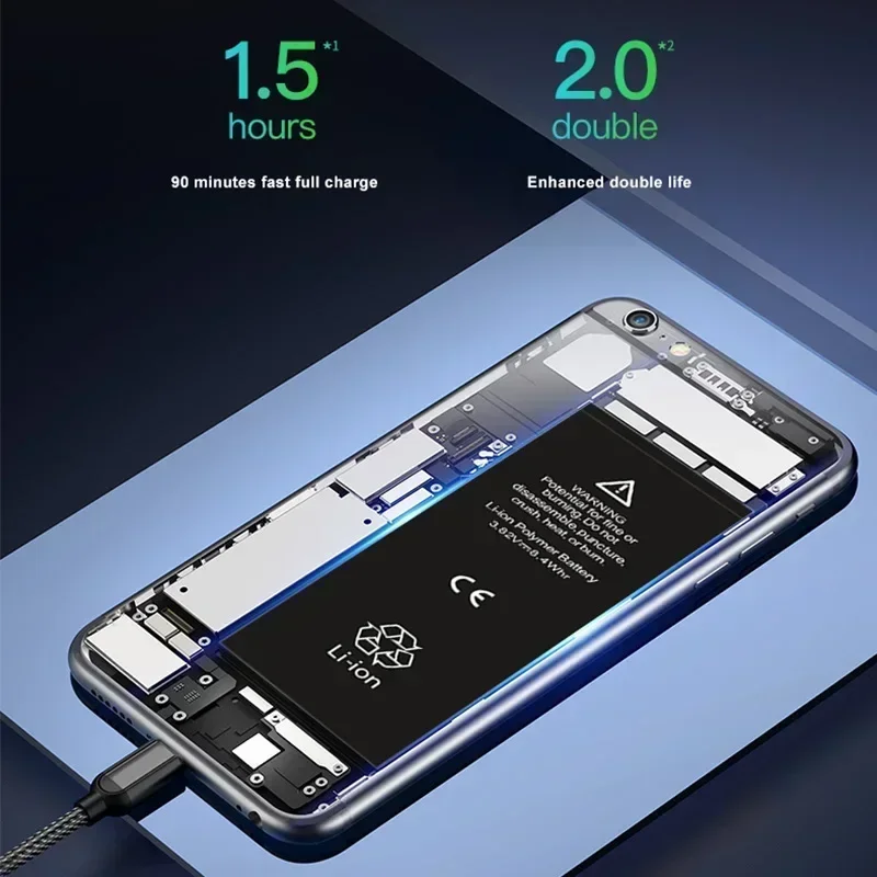 New 2024 Zero-cycle High-quality Battery For iPhone 7 6S 6 5S 5 7Plus 8Plus SE 2020 X XR XS 11 PRO MAX 6Plus 7G Plus
