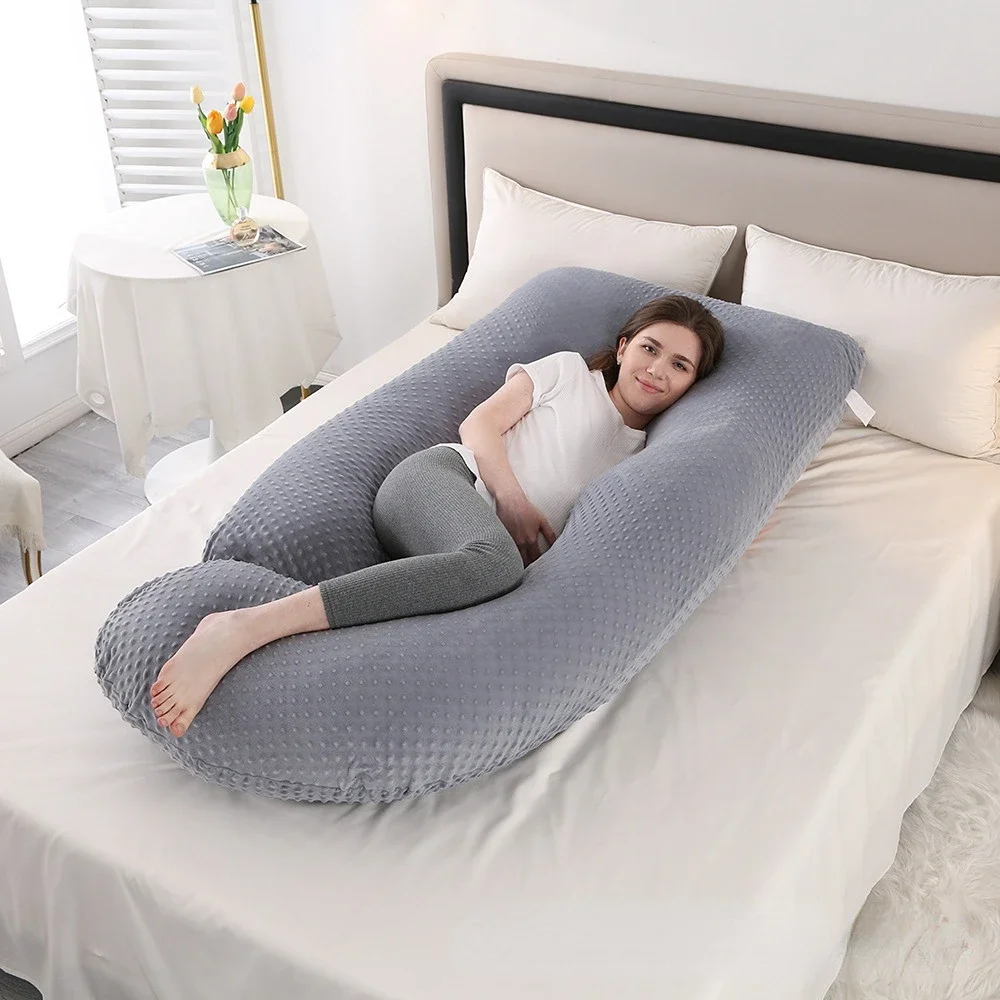 Pregnant Women Side Lying Waist Support Abdomen Pillow Pregnancy Cushion Pillows for Bedroom Backrest Sleeping Body Long Neck