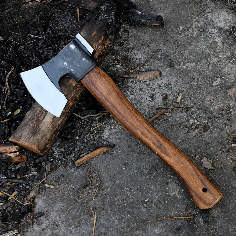 Outdoor Tactical Axe Iron Handle 65 Manganese Steel Forged Suitable Household Chopping Firewood Cutting Trees Camping Tools view 2
