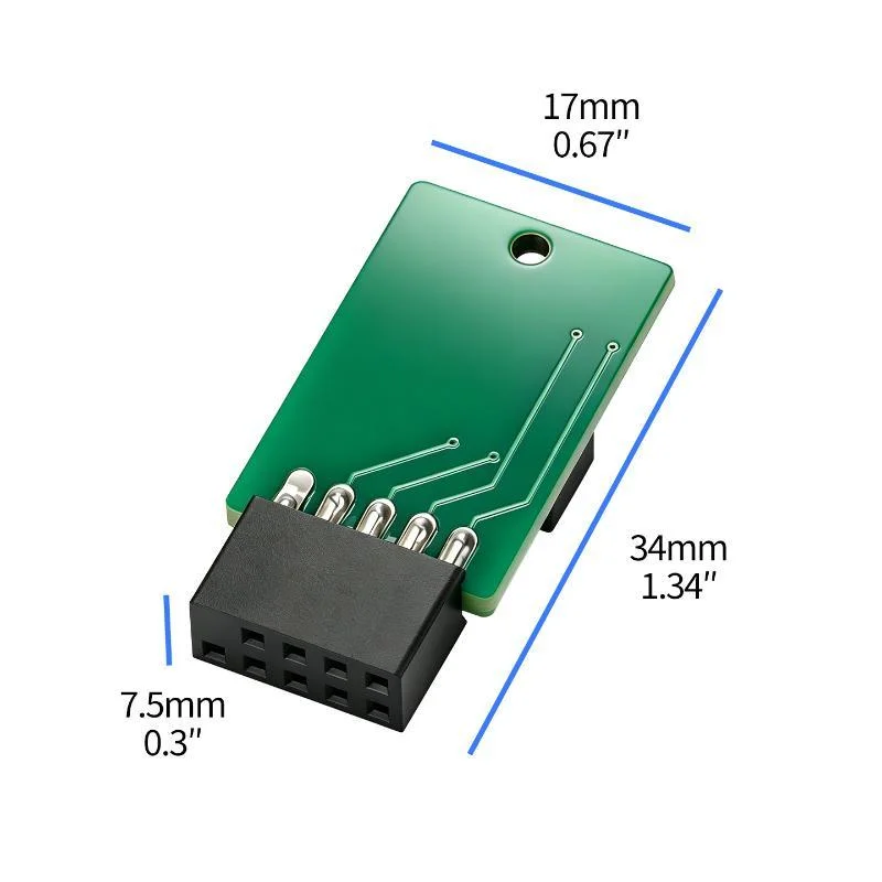 PC Power Reset Switch External Module 9Pin Motherboard Header Power LED HDD Indicator For Desktop Computer Repair DIY Mainboard
