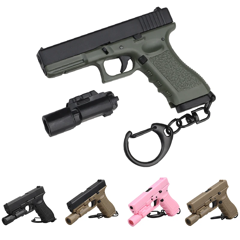 

Tactical Keychain G17 Mini Pistol Gun Shape, Plastic Key Ring Holder, Military Fan Accessories, Weapon Decorations, Hiking Tool