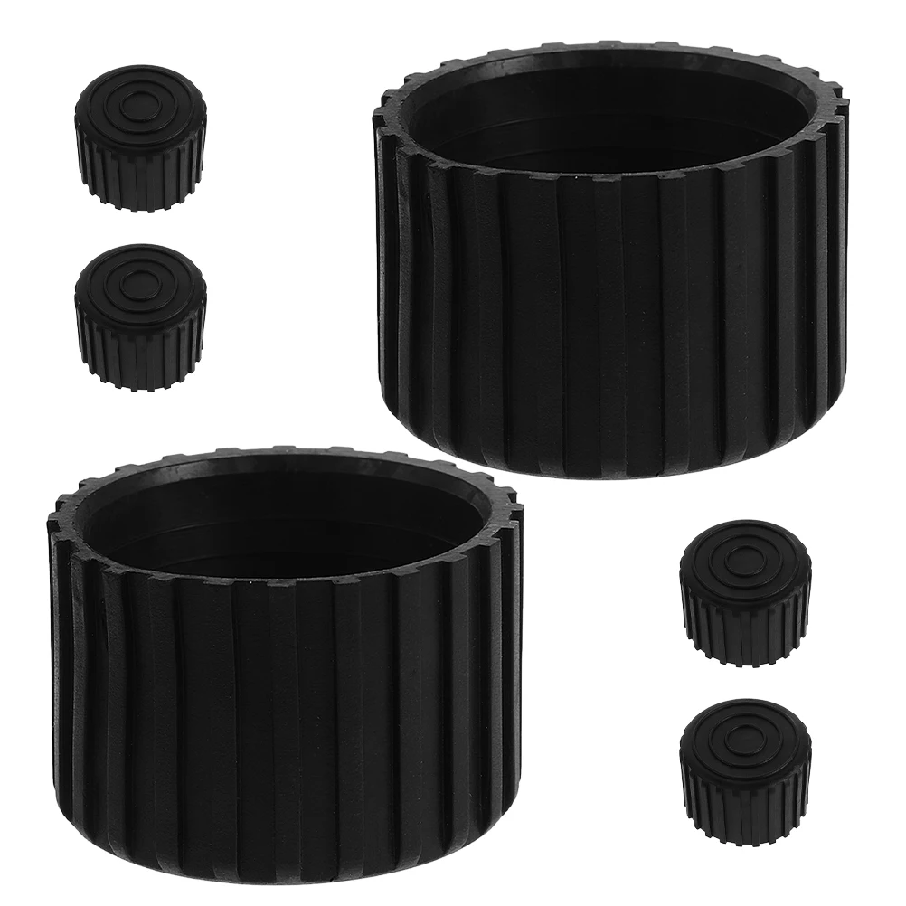 

6pcs Equipment Foot Covers Thickened Plastic Floor Fitness Equipment Foot Covers Protectors Anti Slip Leg End