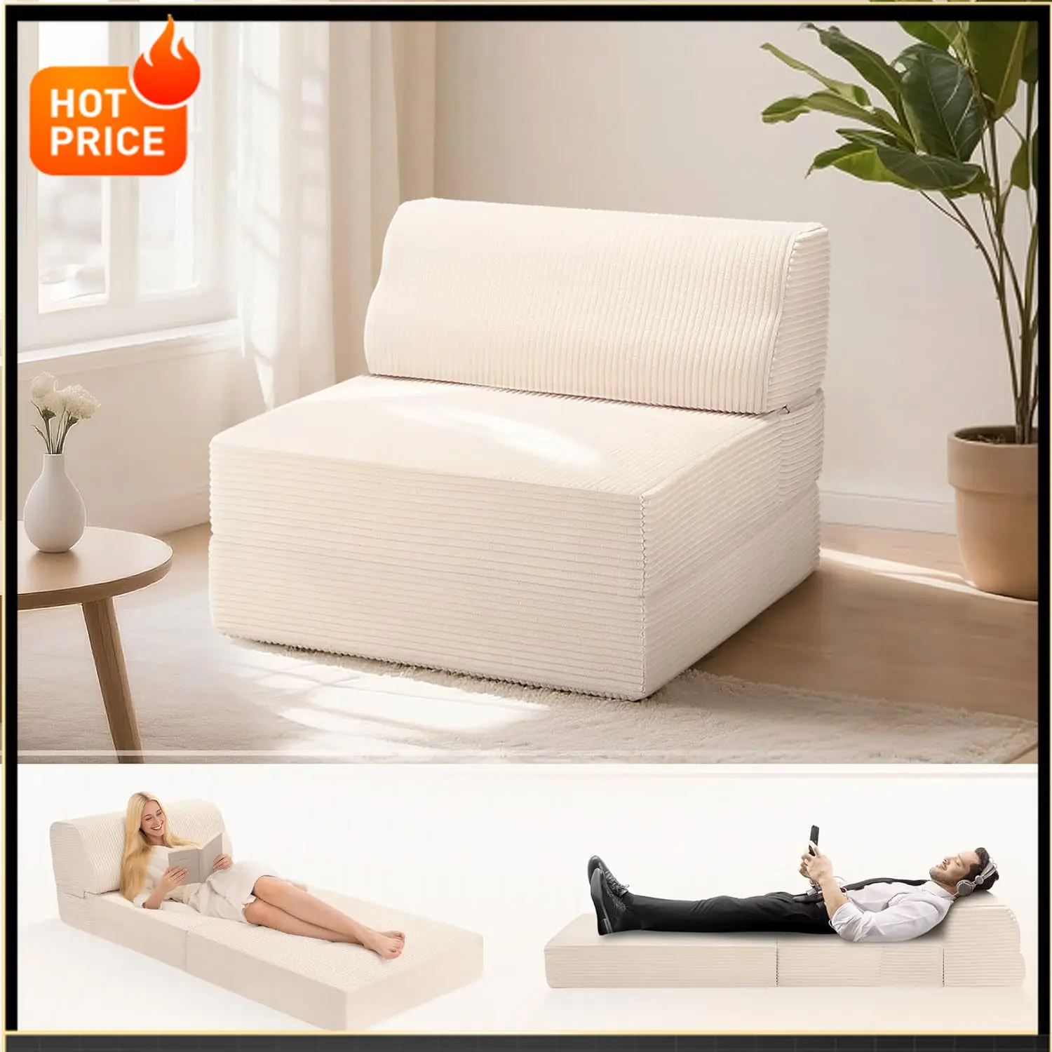 

Бестселлер: раскладной диван-кровать с подушкой, раскладное кресло-кровать с эффектом памяти, трансформируемое кресло-кровать со съемным чехлом.