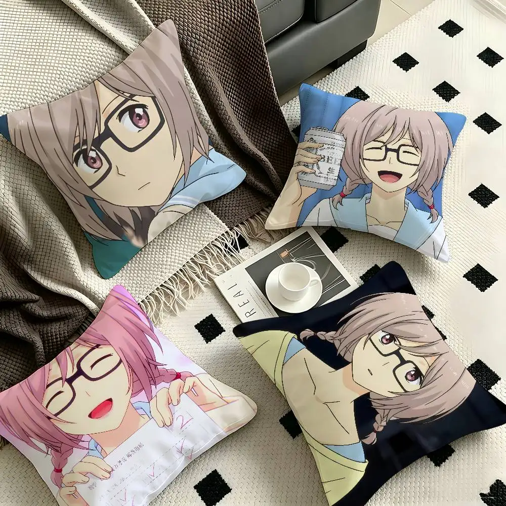 1pc An Onoya ReLIFE Pillow Case Fashion Square Pillowcase Bedroom Sofa Room Ins Decoration Leisure