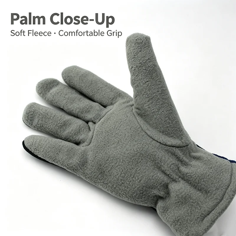 1/2/3 Pairs Winter Thermal Gloves Unisex Thickened Windproof Warm Full Finger Gloves Skiing Cycling Motorcycle Daily Use Gloves