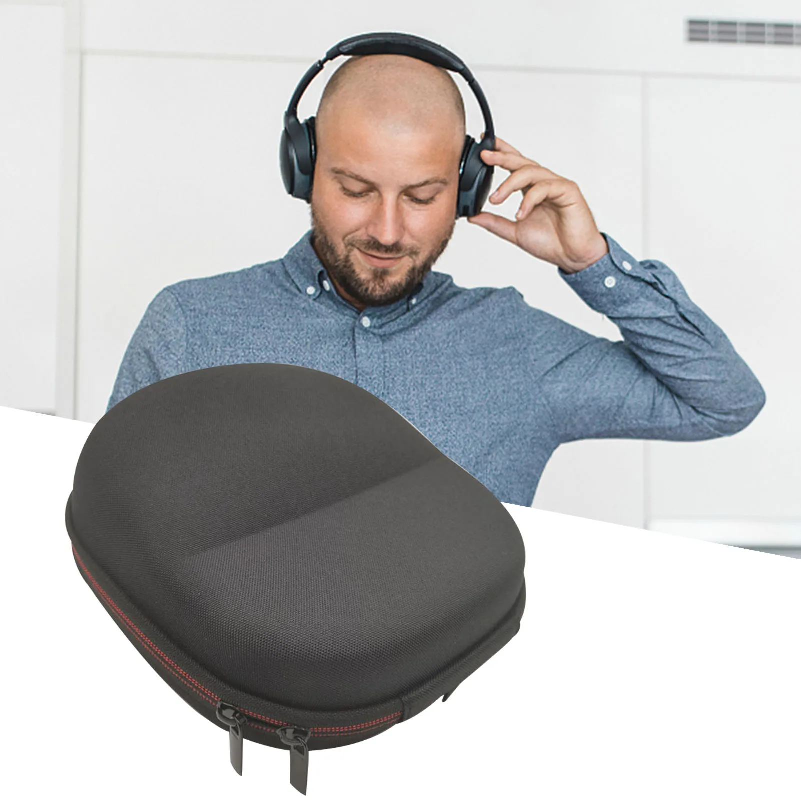 แบบพกพา EVA กระเป๋าป้องกันกระเป๋าเก็บกระเป๋าถือสำหรับ PlayStation 5 PS 5 PULSE 3D ชุดหูฟังไร้สาย