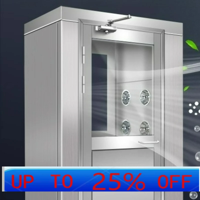 

LTT stainless steel air shower room factory single person single blow dust-free workshop air shower door