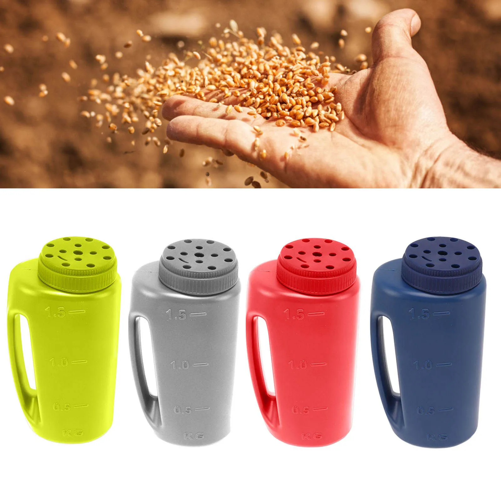 Hand Held Spreader Handheld Spreader Handheld Fertilizer Spreader Hand Held Grass Seed Spreader Crop Spreading Salt Sowing Pot