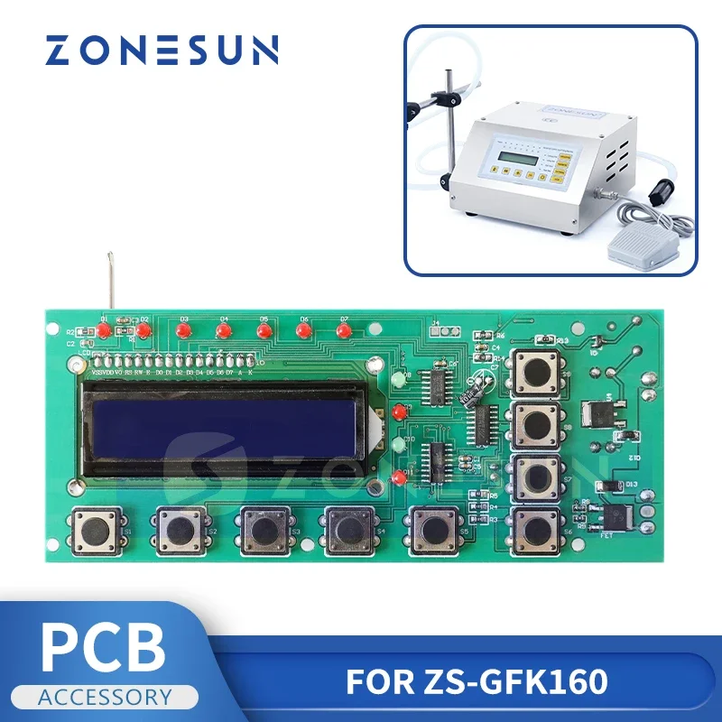 แผงวงจร ZONESUN สำหรับเครื่องบรรจุของเหลว GFK-160