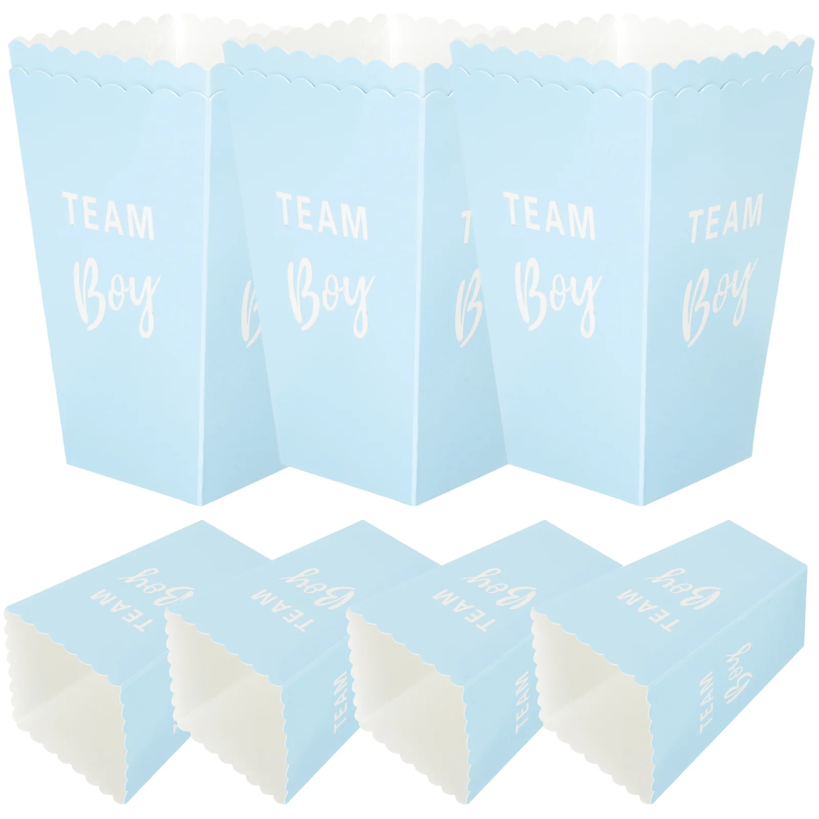 

20 Pcs Popcorn Box Bucket Gender Reveal Holders Bulk Decorations Boxes Paper for Party Baby Containers Buckets