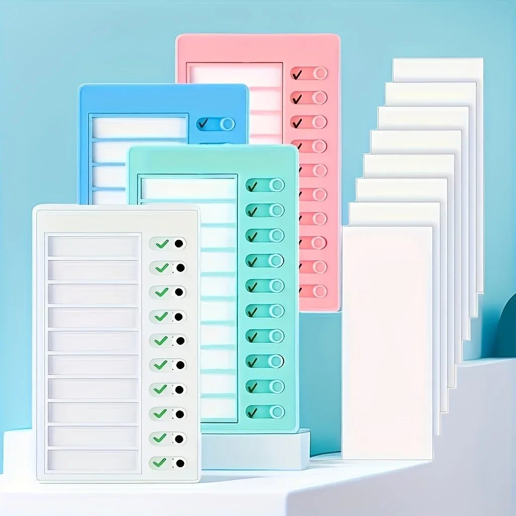 Magnetic To Do List Dry Erase Board, Refrigerator Task Planner with Checkboxes, Reusable Memo Pad for Home Office Organization