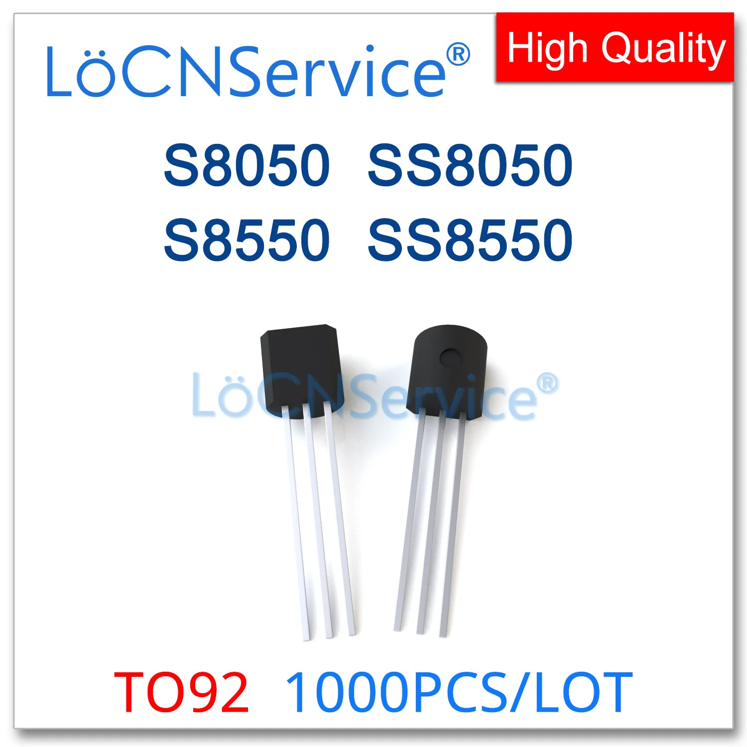 

LoCNService 1000 шт. TO92 S8050 SS8050 S8550 SS8550 NPN PNP 0,5 А 500 мА 40 В 1,5 А китайский Высокое качество