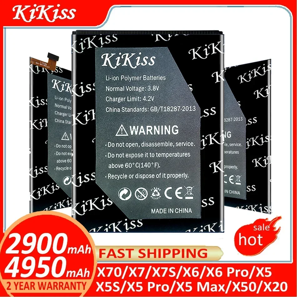 KiKiss Battery For Doogee X70/X7/X7S/X6/X6 Pro/X6Pro/X5/X5S/X5 Pro/X5Pro/X5 Max/X5Max/X50/X20 batteries + Track NO