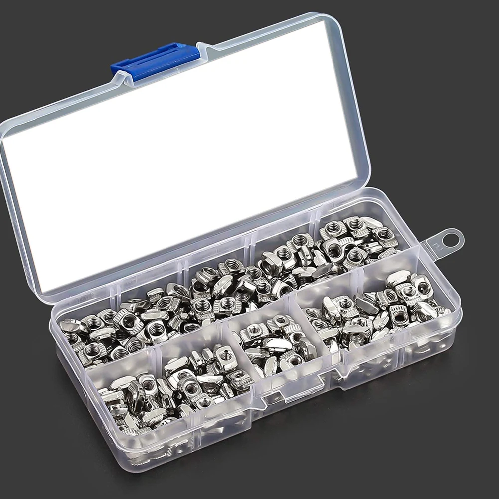 

240 Pieces 2020 Series T Nuts, M3 M5 T Slot Nut Assortment Kit-A78G