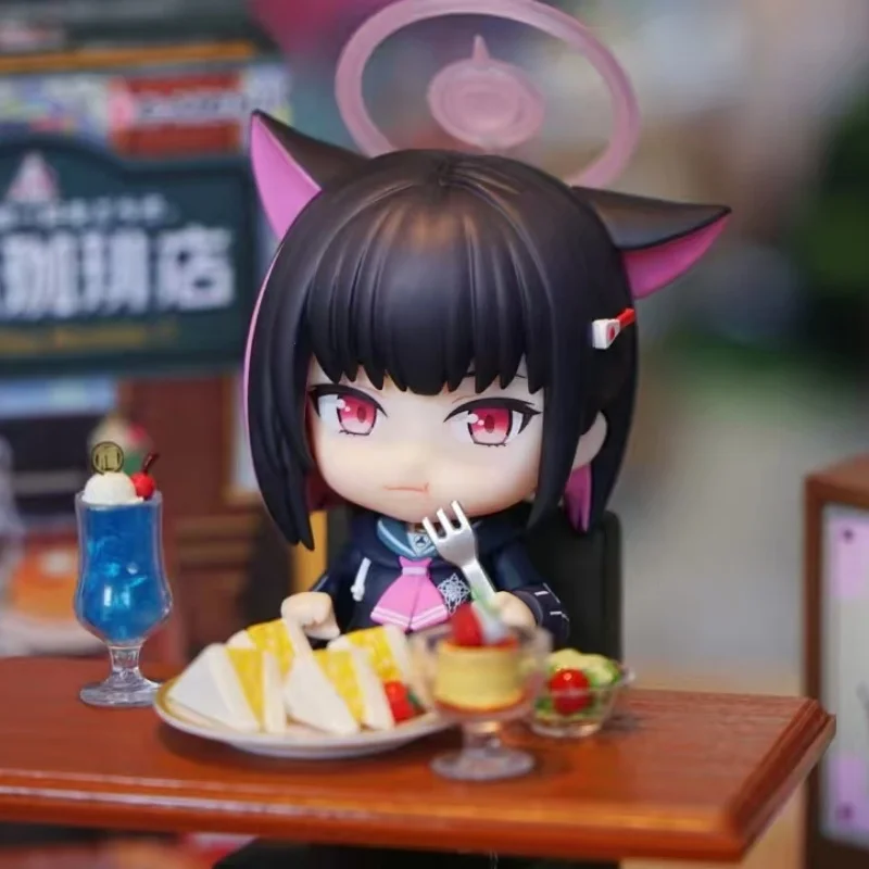 

Blue Archive Ver.Q Kazusa Koyama PVC Action Figure Game Periphery Movable Face Change Kawaii Model Doll Ornaments Gifts