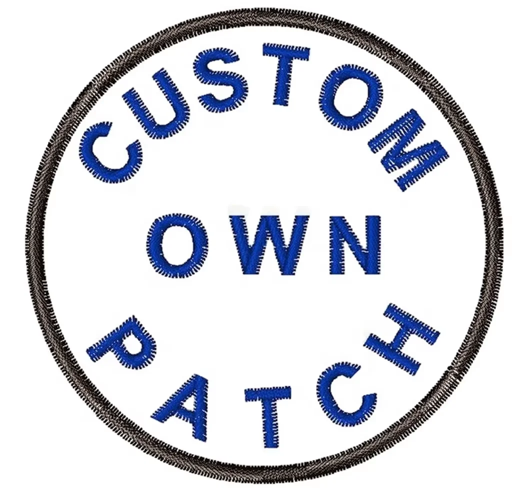 Hook Patch To picture Custom 3D Embroidery Plane Embroidered Custom Armband With Hook Loop Back For Custom Backpack Clothing