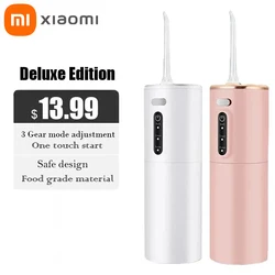 Xiaomi Electric Tooth Cleaner Oral Irrigator Rechargeable Water Jet Teeth Cleaner Whitening Food Grade Dental Teeth Cleaner