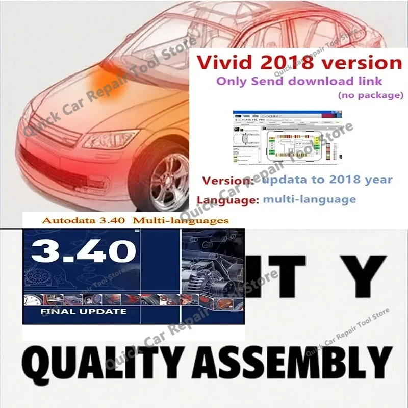 AutoData 3.40 OBD2 Scanner Multi-languages Autodata Wiring Diagrams Data + Vivid Workshop 2018 Europe Automotive Repair Software