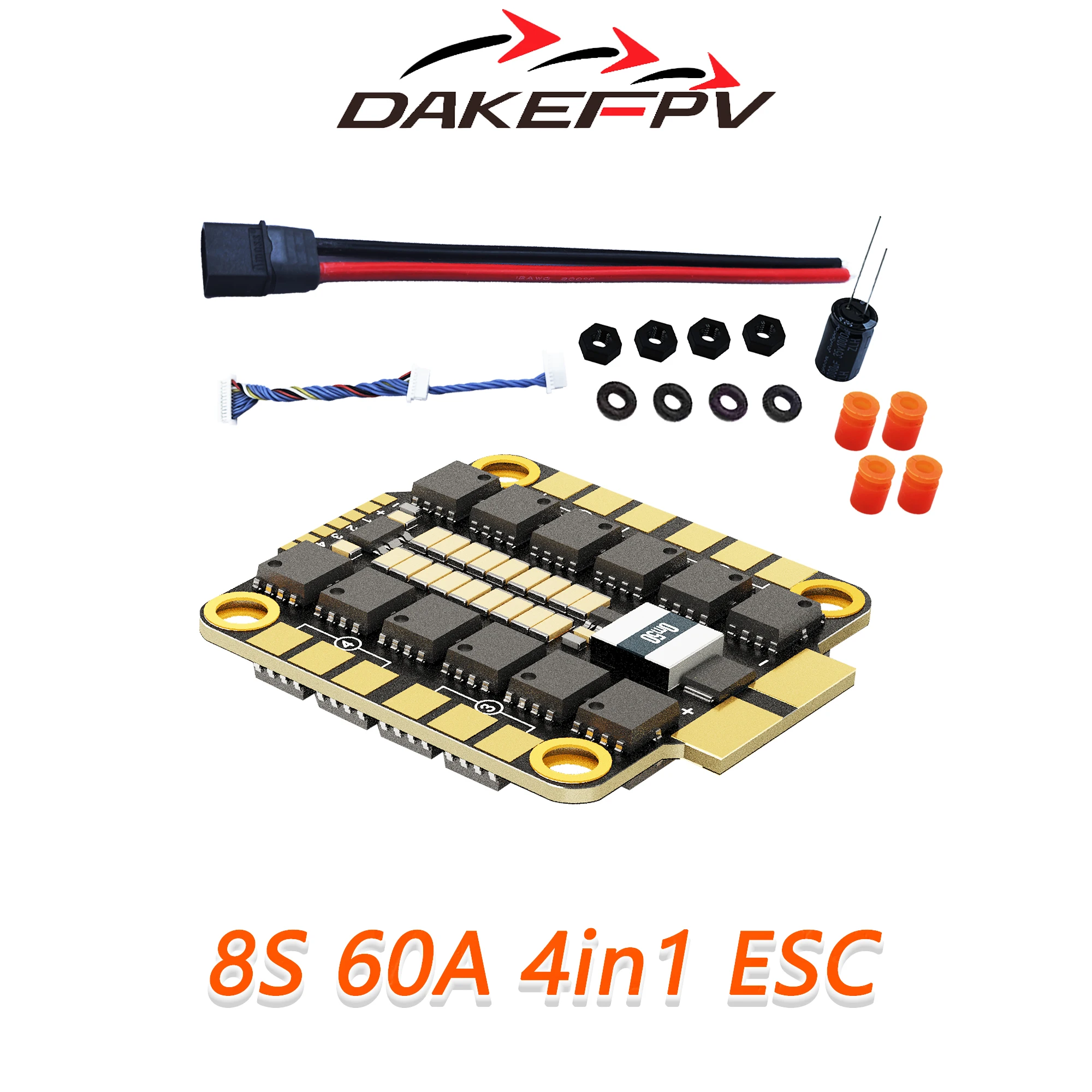 DAKEFPV F405 V3 Flight Control FC 3-8S 60A 70A ESC F405 STACK 30,5x30,5mm ICM42688 Gyro voor afstandsbediening FPV Racing Drone