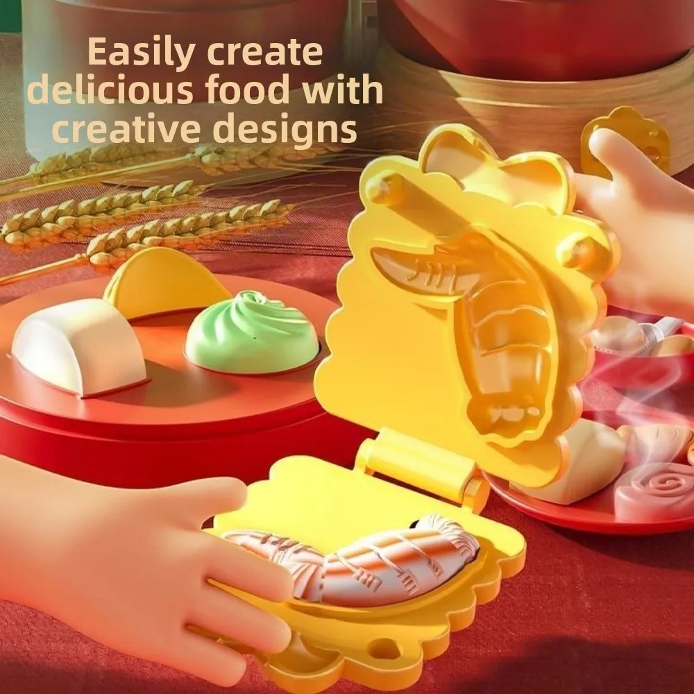 Set da cucina per simulazione a tema alimentare cinese 12/24/36 pezzi Set di strumenti per plastilina con stampo in argilla colorata Set educativo non tossico