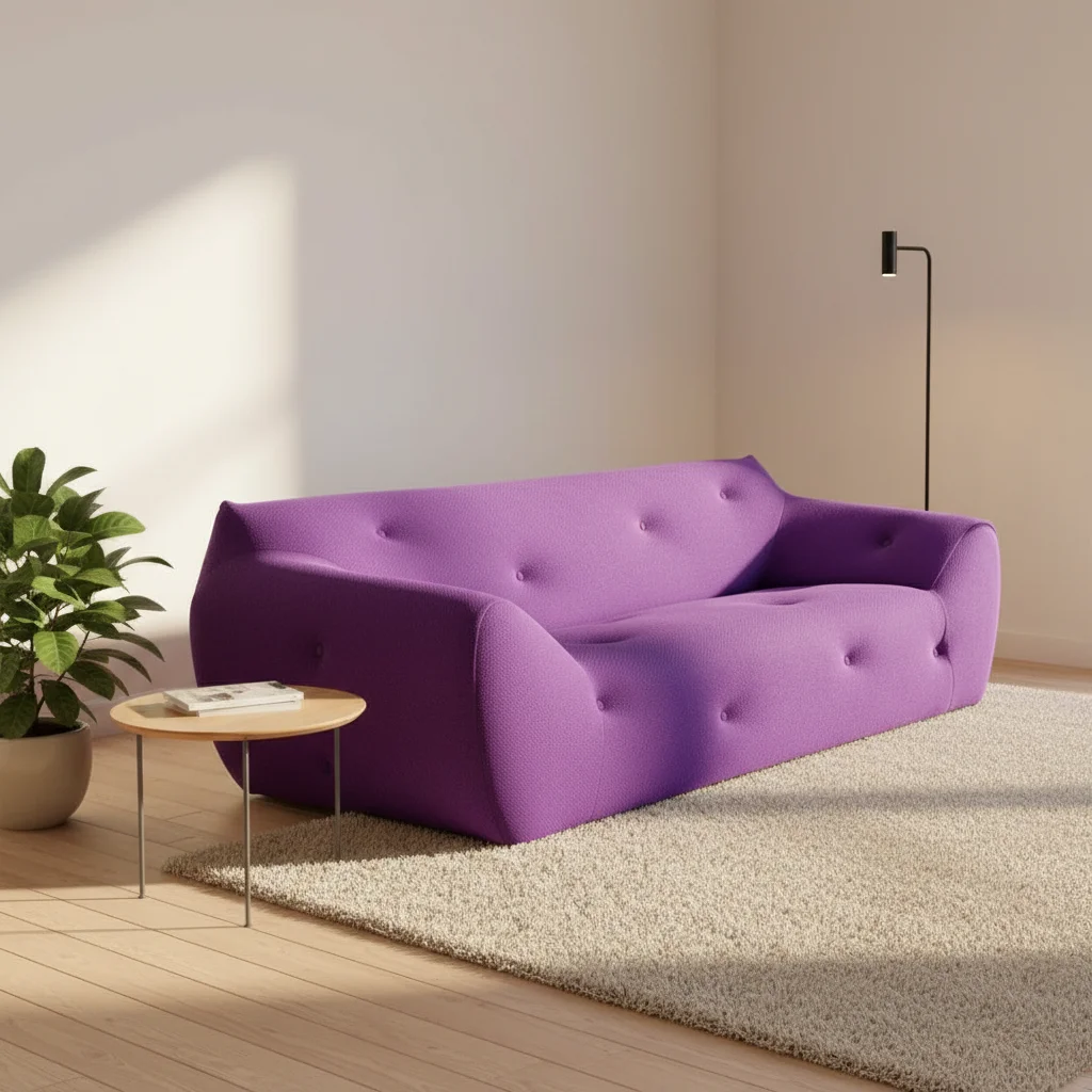 

Small size fabric sofa, Nordic simple modern living room combination sofa