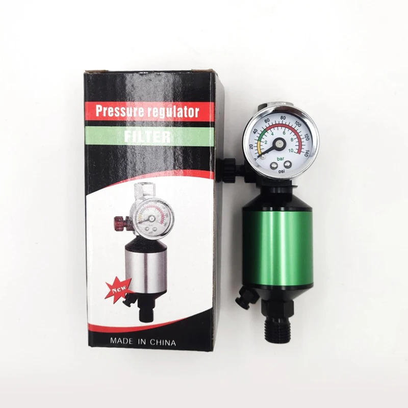 New Air Regulator with Air Filter Spray Gun Air Regulator Pressure Gauge Oil-Water Separator Air Spray Water Trap Filter Tools