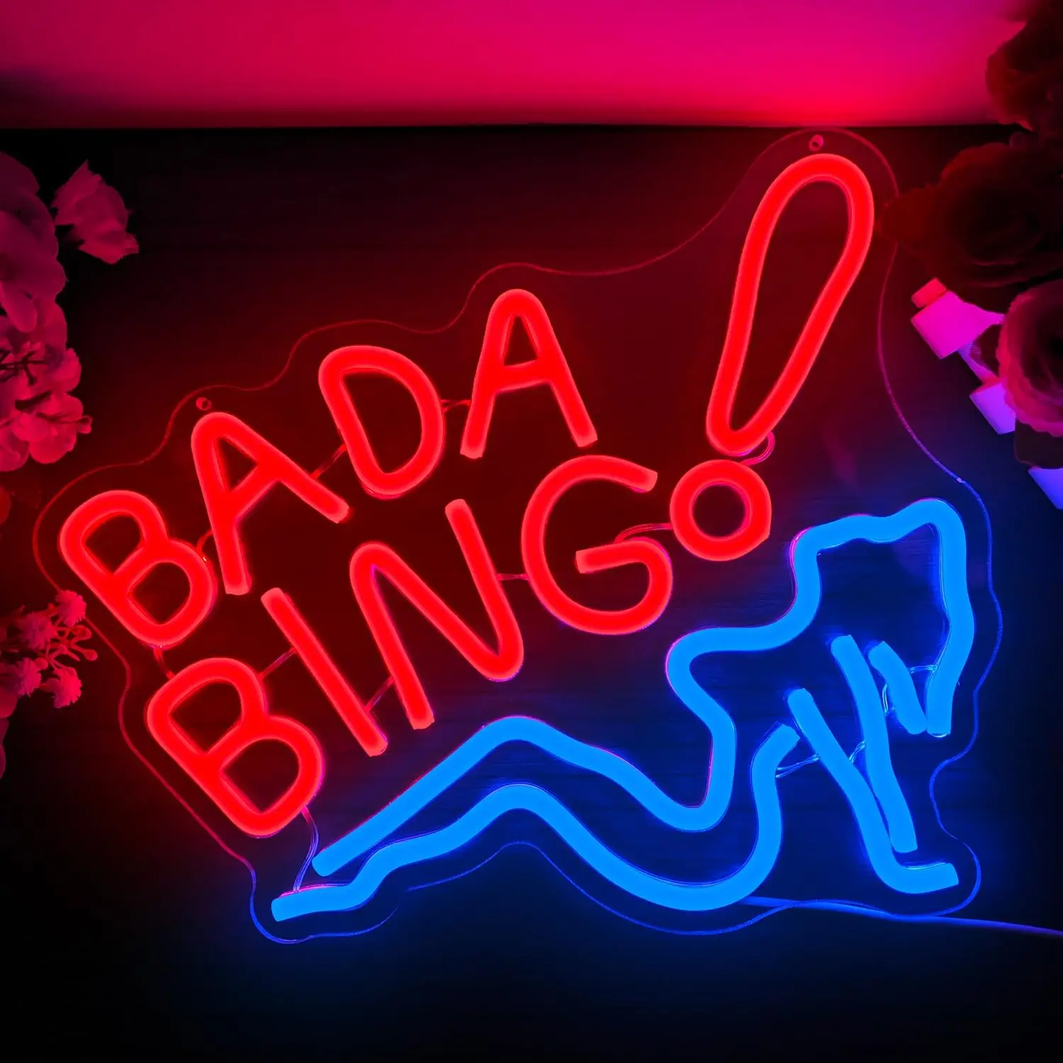 

Bada Bing светодиодные неоновые огни с регулируемой яркостью, ночник для бара, клуба, спальни, отеля, бизнеса, вечеринки, уличного неонового декора, художественные подарки ﻿