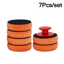 Car Waxing Handle Polishing Tool Car Wash Sponge Car Beauty Care Products Waxing Sponge Suit Car Cleaning Accessories for Car