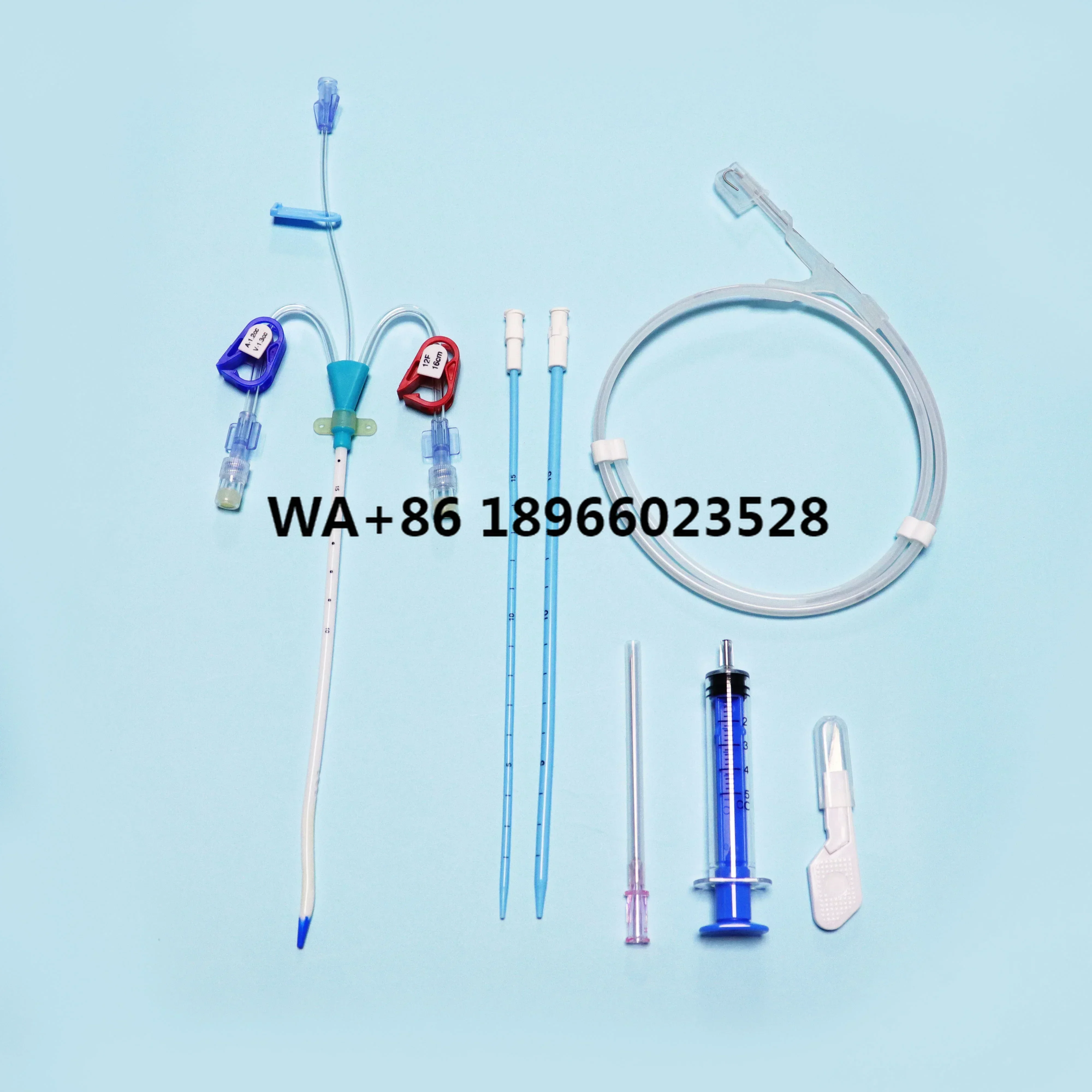 

Tianck supplies temporary tpu kit triple lumen jugular vein picc hemodialysis catheter other medical consumables