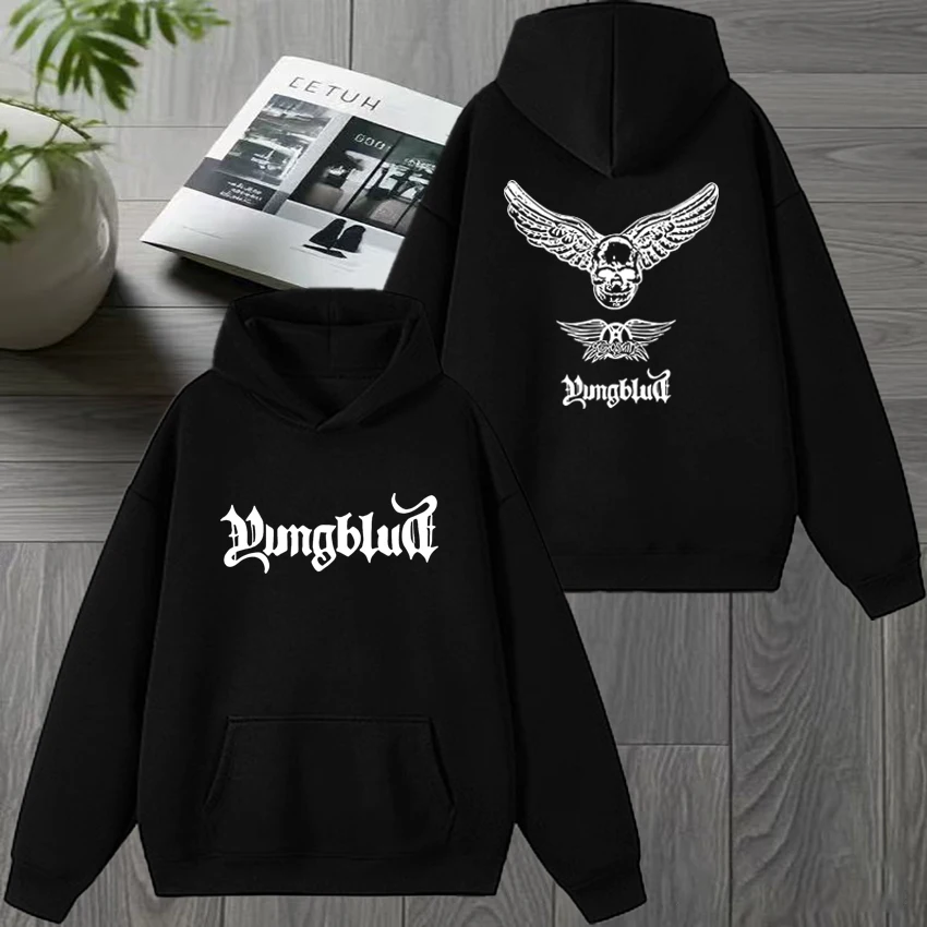 

Rock Rapper Yungblud Tour 2025 Double Sided printed Hoodie New in Men women vintage hip hop streetwear Unisex Fleece Sweatshirt
