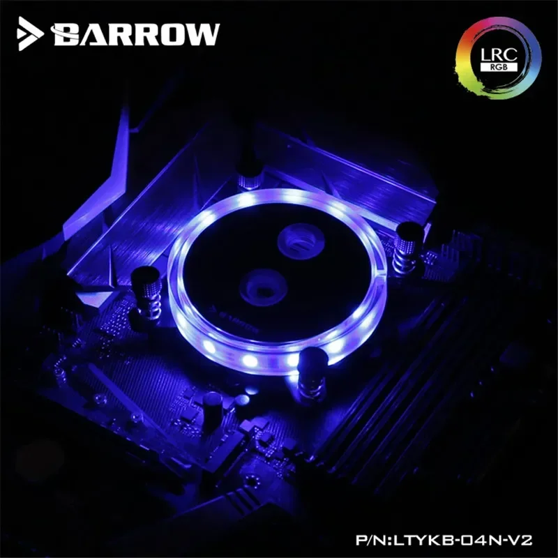 Barrow CPU 수냉 블록, 인텔 1700 X99, X299, 5V ARGB, 3 핀 MOBO AURA SYNC