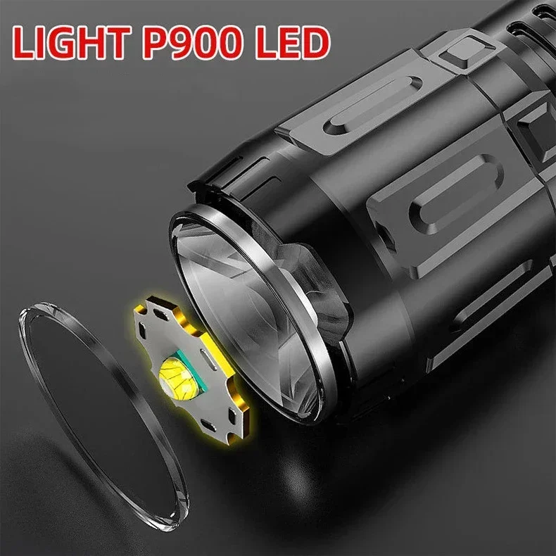 Powerful Led Flashlight Waterproof Tactical Flashlights USB Rechargeable Torch Lantern For Camping Hiking Outdoor Lighting Light