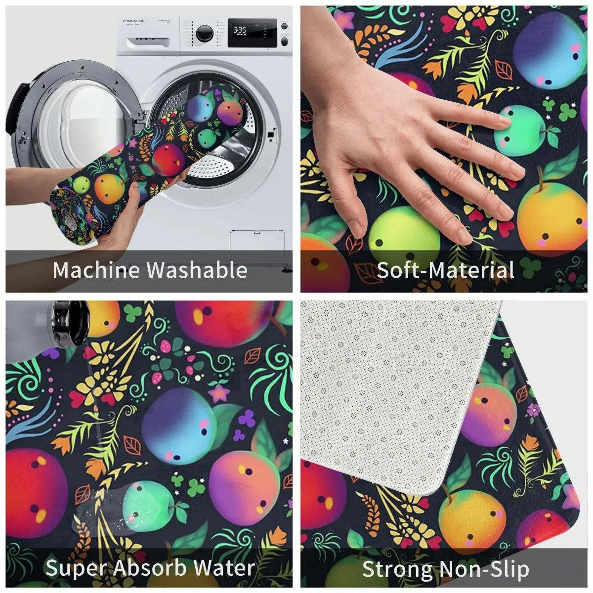 SDV مزرعة وادي الأصدقاء ستاردو فالي لعبة ممسحة المطبخ مدخل المنزل الكلمة حصيرة المضادة للانزلاق السجاد البساط لغرفة النوم مسند القدم حصيرة #4