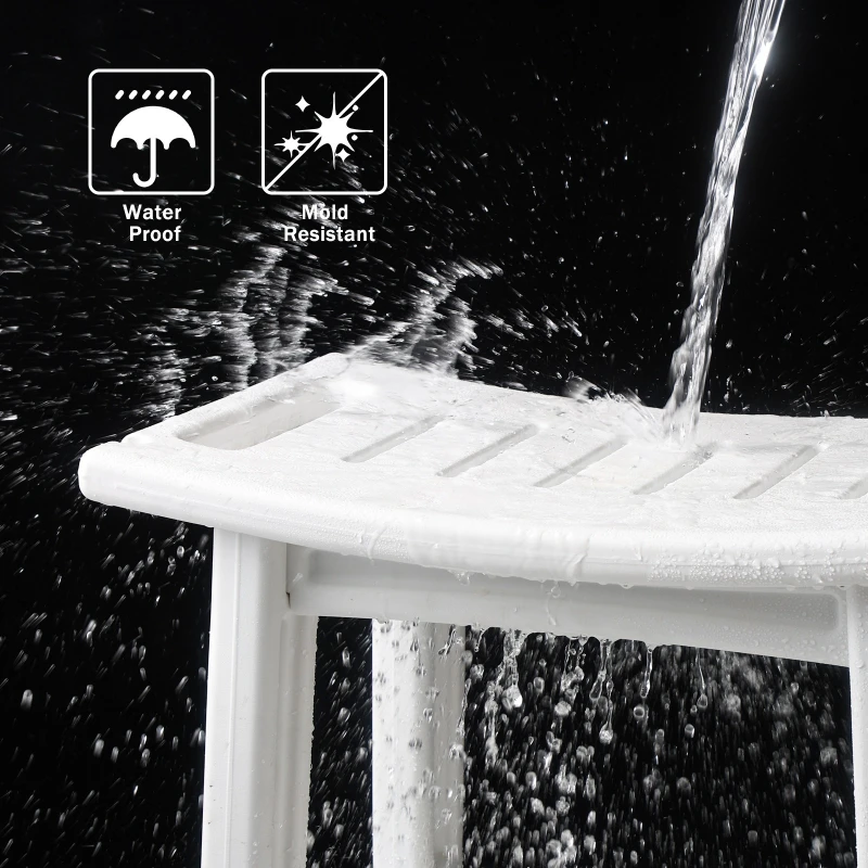Home Bathroom Shower Stool Living Room Changing Clothes and Shoes Chair Bathroom Chairs Can Sit Wash and Protect Storage Stools