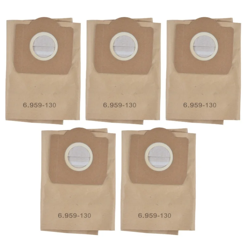 

5 шт., мешок для сбора пыли для пылесоса, аксессуар для пылесоса, подходит для Karcher 6.959-130.0 WD3200 WD3300 WD3500