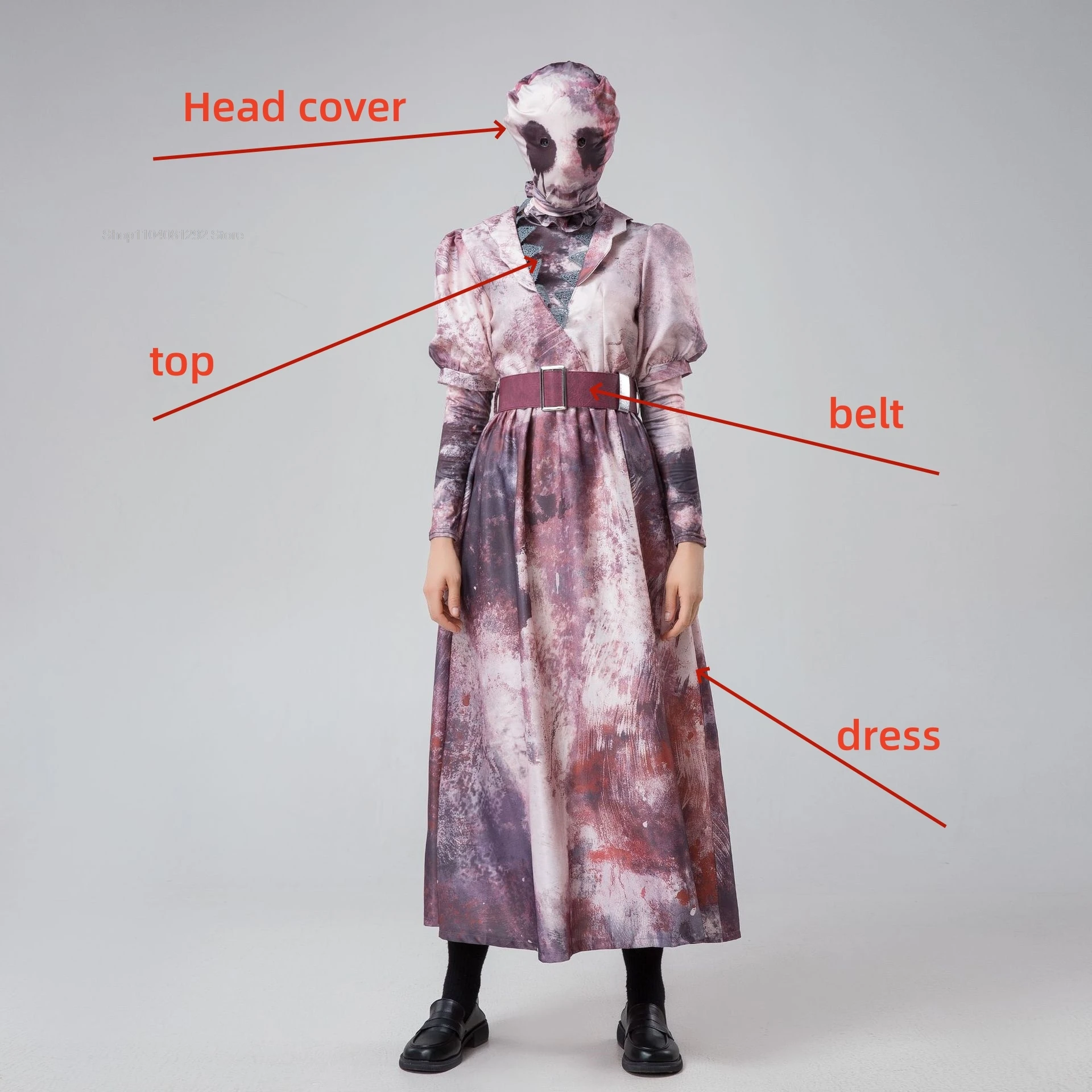 Déguisement de Zombie Daylight Dam pour Femme, Jeu de Fréquence, Costume Effrayant d'Infirmière Tueur, Cosplay Sally Smitson