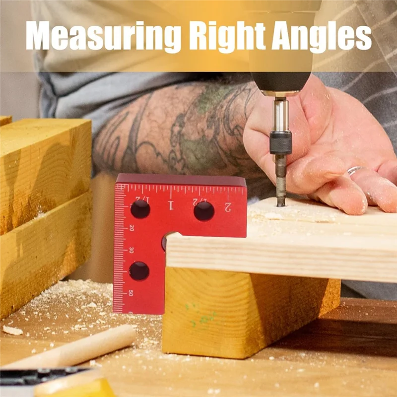 

AB41-Мини 90-градусные квадраты для позиционирования, 2 шт., зажимные квадраты из алюминиевого сплава для деревообработки, зажимные квадраты в сборе