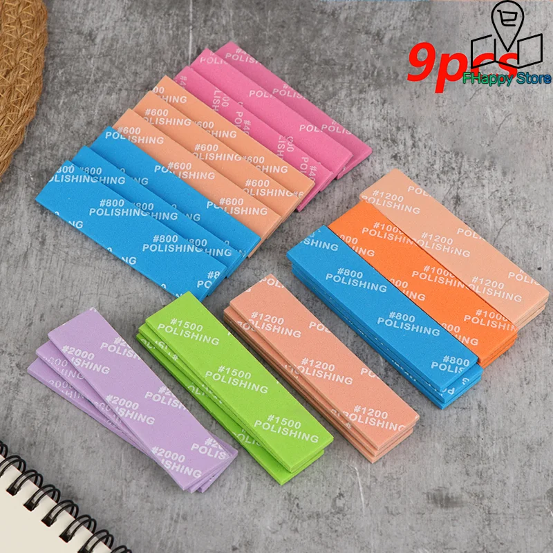 

9 шт. MS-E400-2000 полужесткие шлифовальные палочки для изготовления моделей, пластиковые модели, полировальный стержень, хобби, сделай сам, ремесло